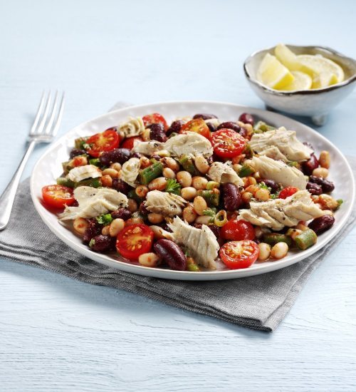 Three Bean Mackerel Salad