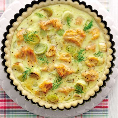 Salmon and Leek Tart