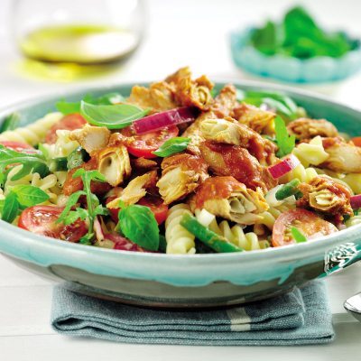 Summer Pasta with Mackerel in Tomato Sauce