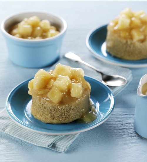 Apple and Ginger Mini Steamed Puddings