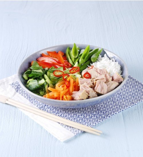 Asian Tuna Rice Bowl