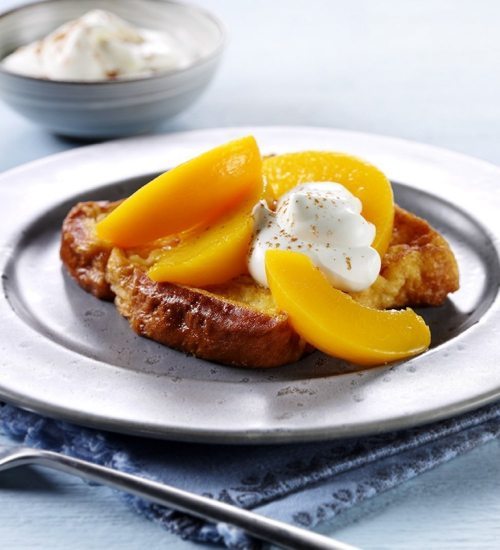 Brioche French Toast with Peaches