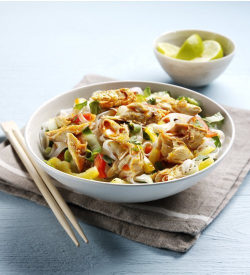 Hot Chilli Mackerel Noodle Salad