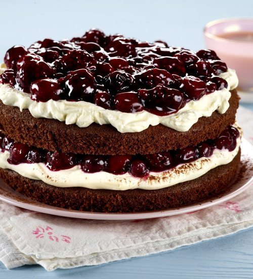 Summer Fruits Chocolate Cake