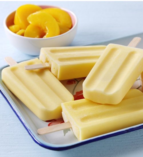 Peach Smoothie Ice Lollies