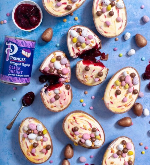 Black Cherry Cheesecake Filled Easter Eggs