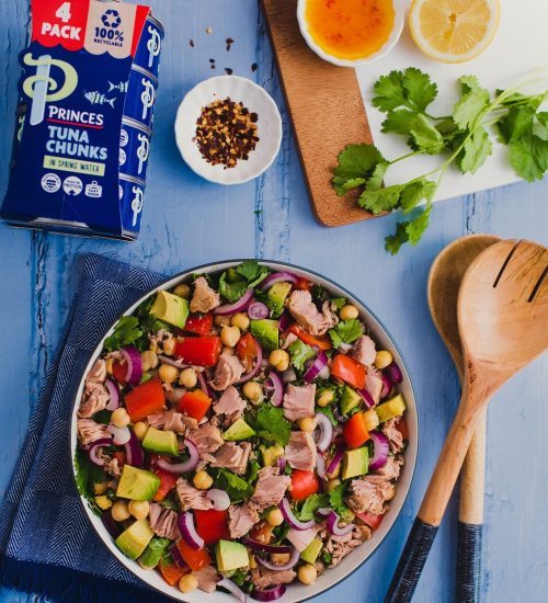 Tuna Chickpea and Avocado Salad