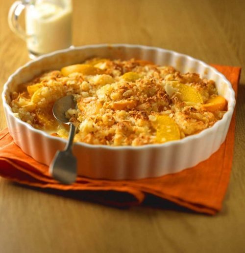 Peach and Coconut Crumble