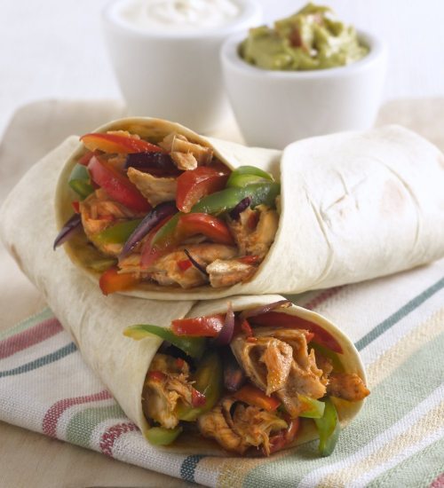 Chilli Mackerel Fajitas