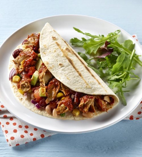Spicy Smoked Mackerel Fajita