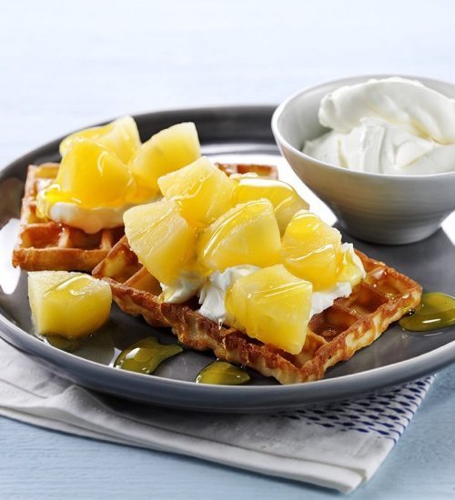 Pineapple Belgian Waffles