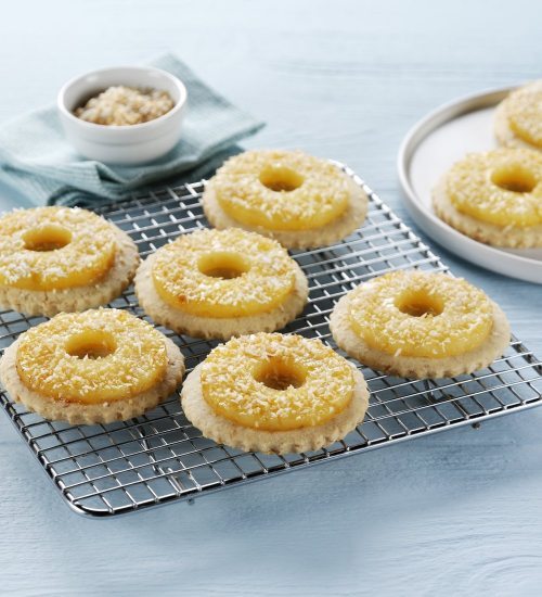 Pineapple and Coconut Shortbread Biscuits