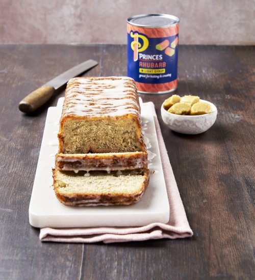Rhubarb Drizzle Cake