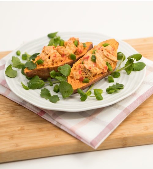 Sweet Chilli Salmon with Sweet Potato