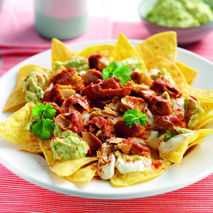 Tortilla Chips with Mackerel In Spicy Tomato Sauce