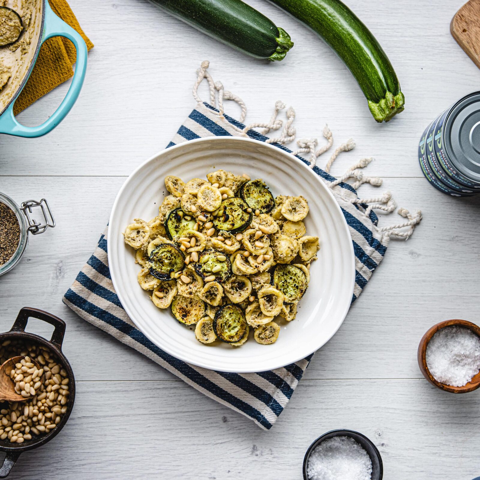 Tuna Pasta with Charred Courgette