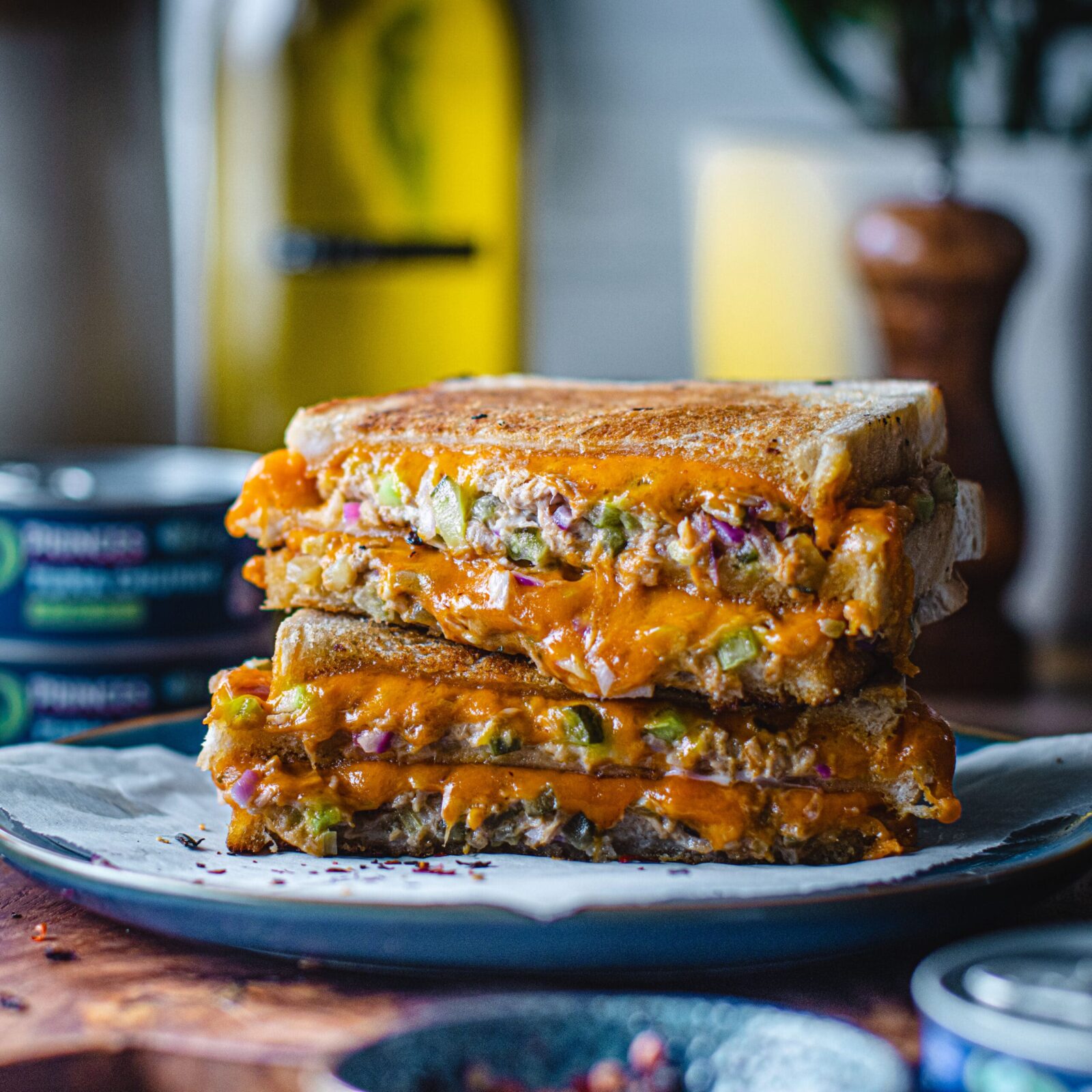 Tuna Melt Club Sandwich