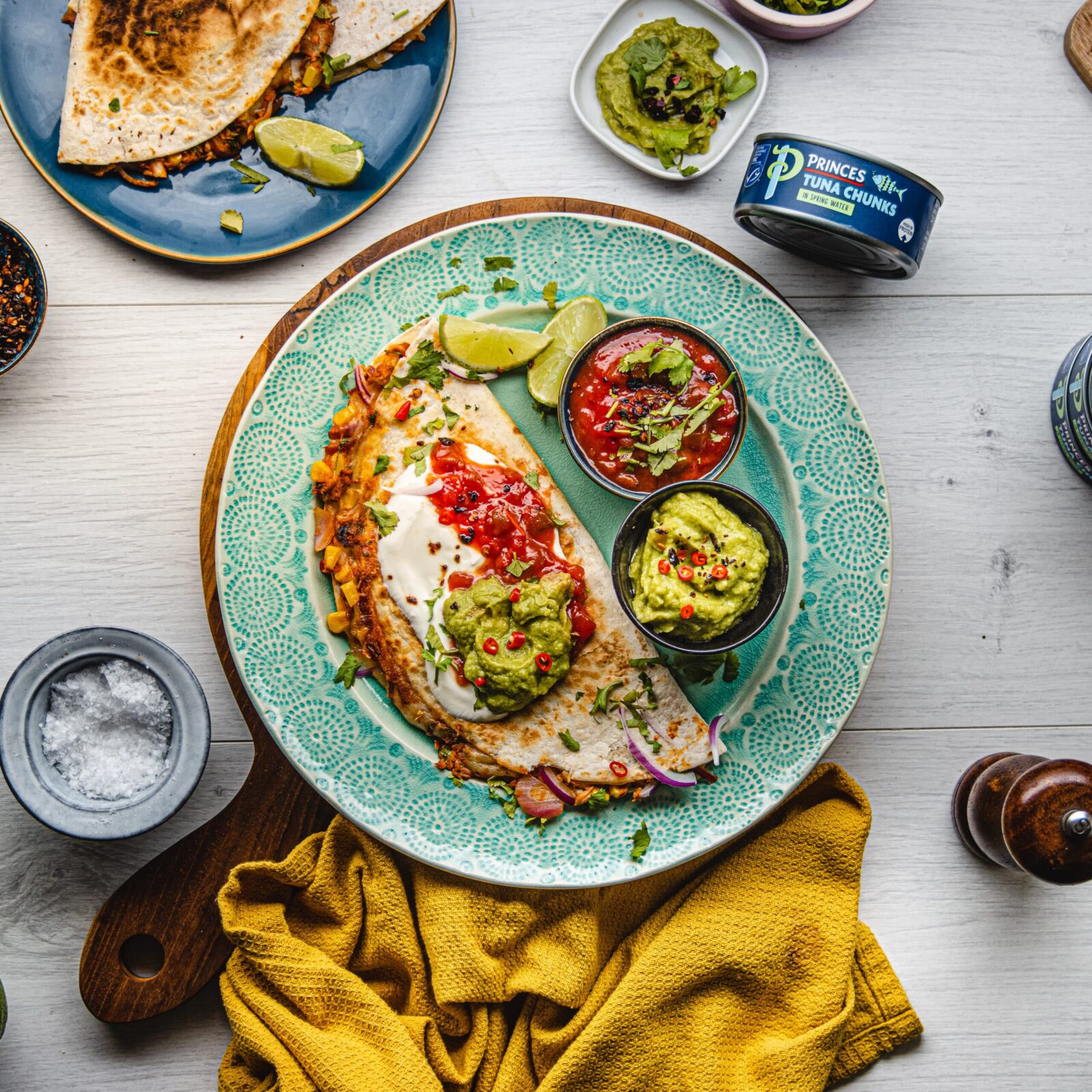 Smokey Tuna Quesadillas