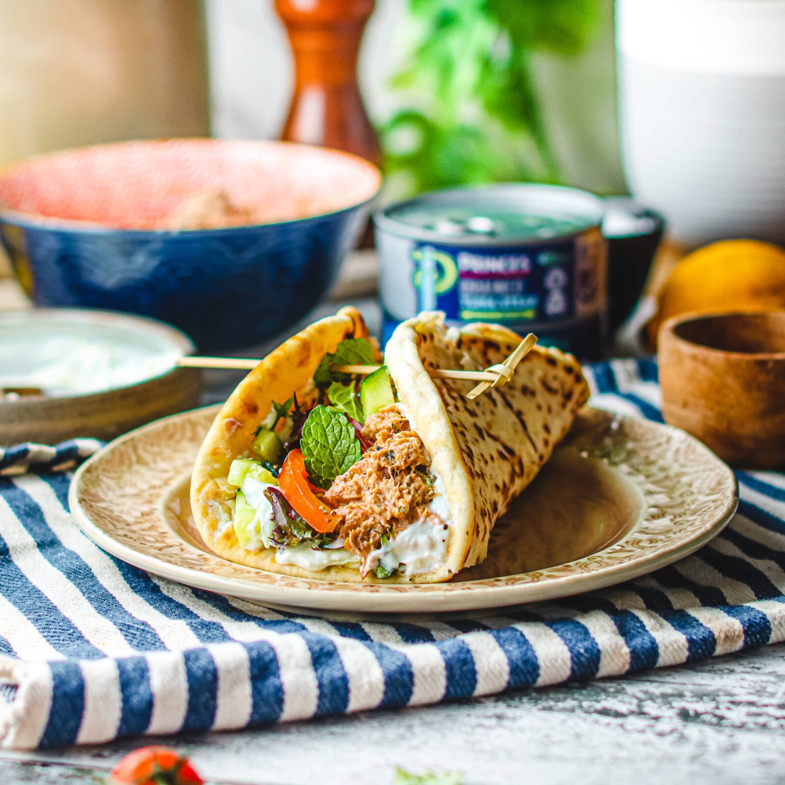 Princes Tuna Souvlaki with Tzatziki