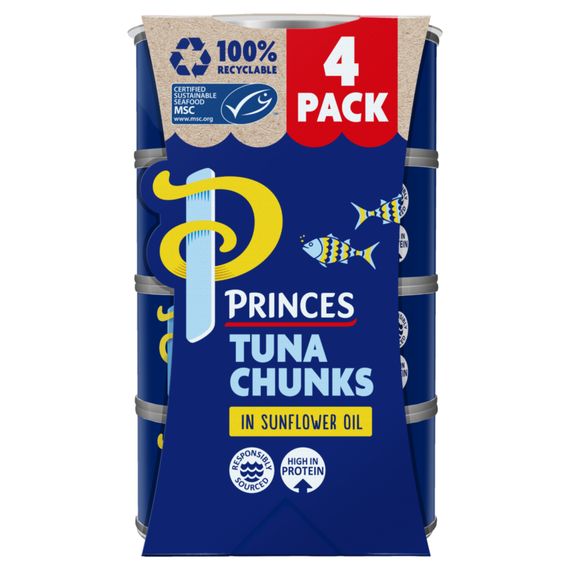 Tuna Chunks - Sunflower Oil - 4 Pack