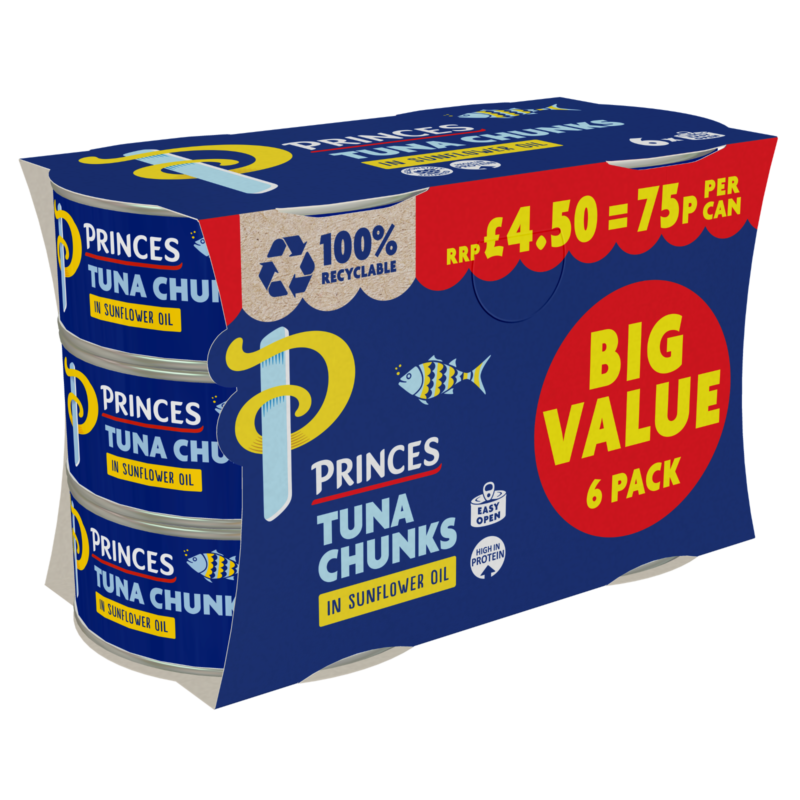 Tuna Chunks - Sunflower Oil - 6 Pack