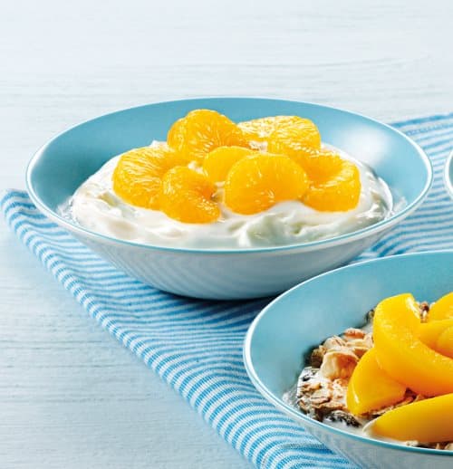 Mandarin Segments with Yoghurt
