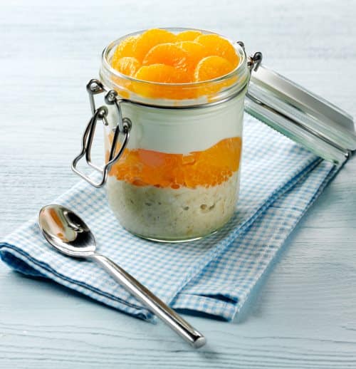 Overnight Oats with Mandarin Segments