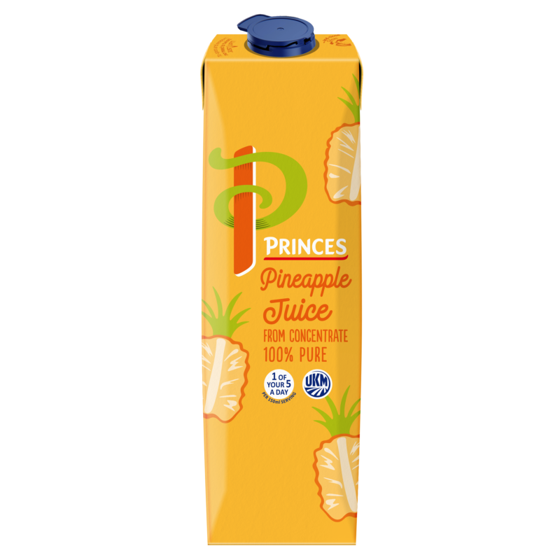A000411 Princes Pineapple Tetra 1L Carton STD